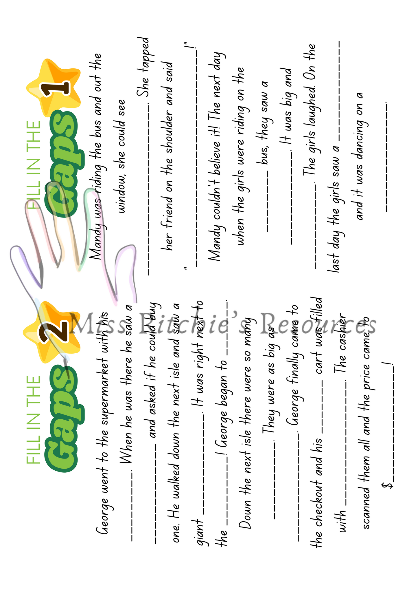 Precisely select the right adjectives and nouns to change the meaning of the text.