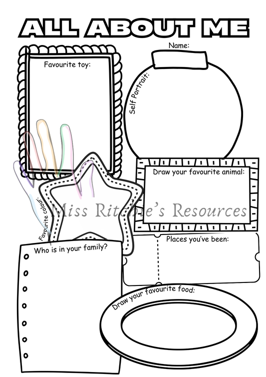 All about me Activity pack