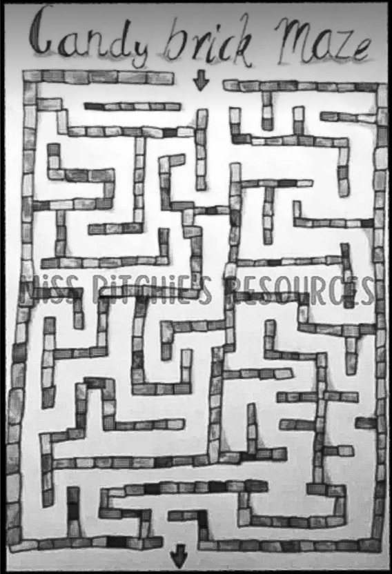 Candy brick maze