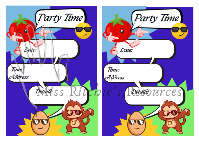 Party invitations
