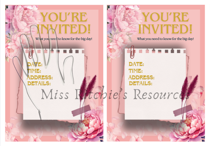 Party invitations