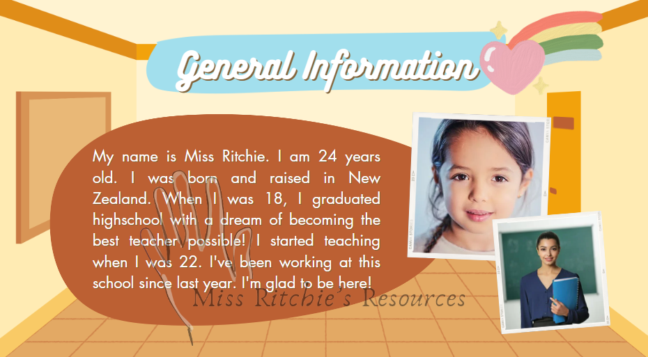 Meet the teacher PowerPoint