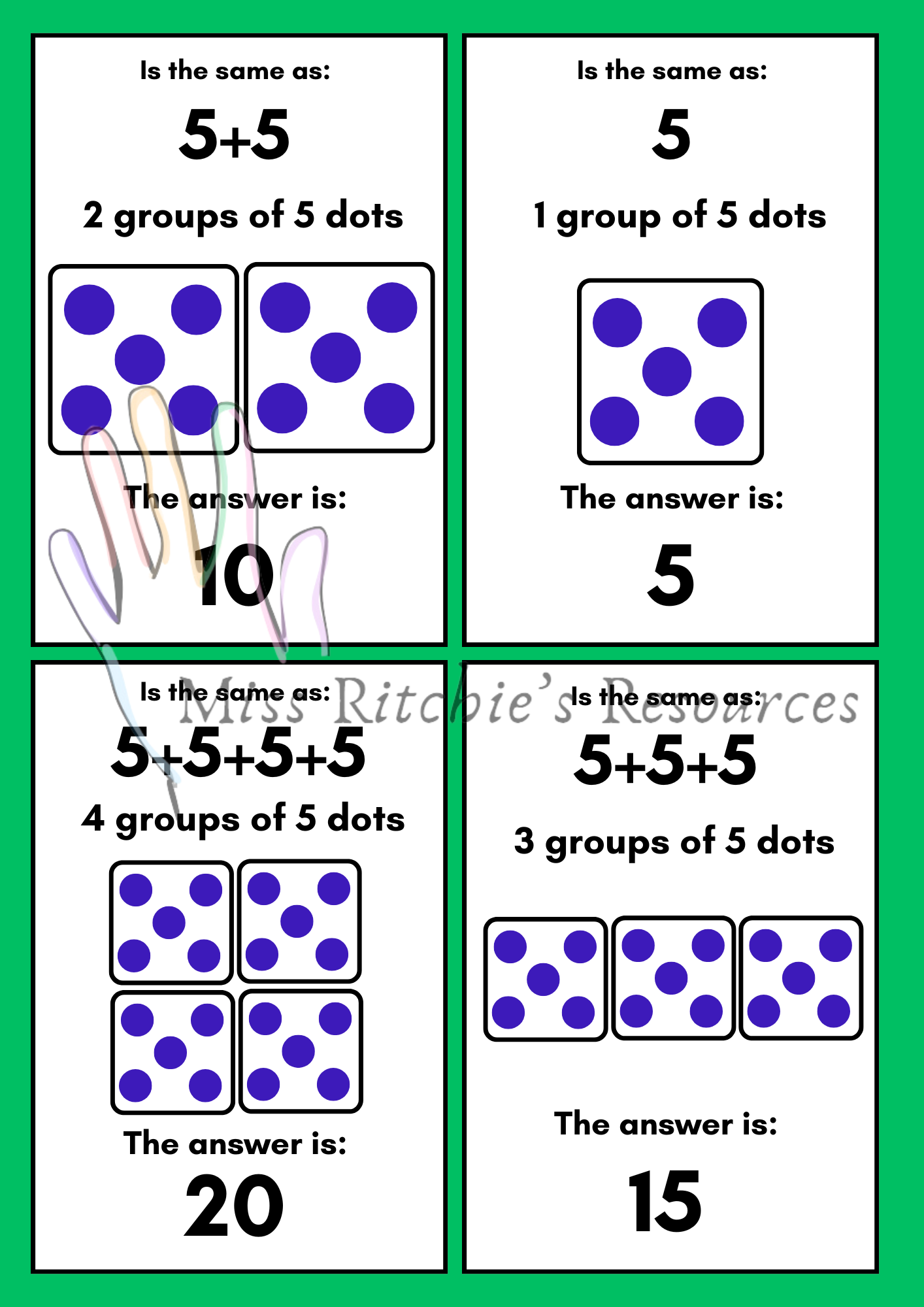 1. Multiplication flashcards
