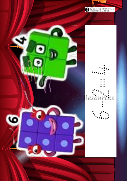 Numberblocks subtraction mats