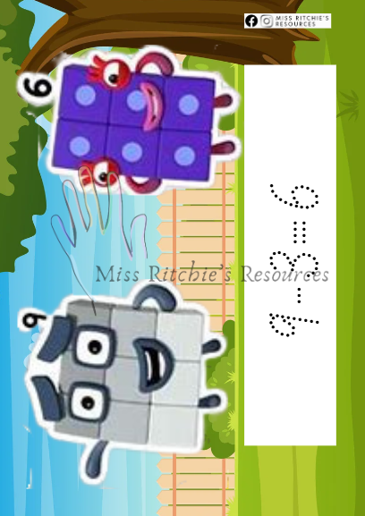 Numberblocks subtraction mats