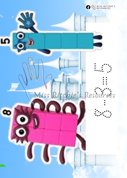Numberblocks subtraction mats