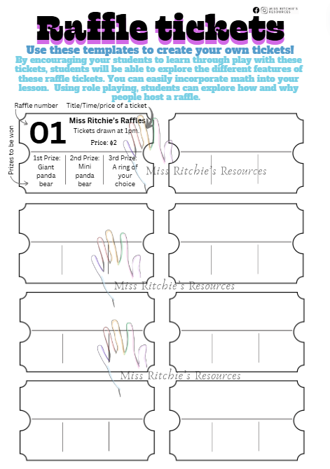 Types of tickets with templates