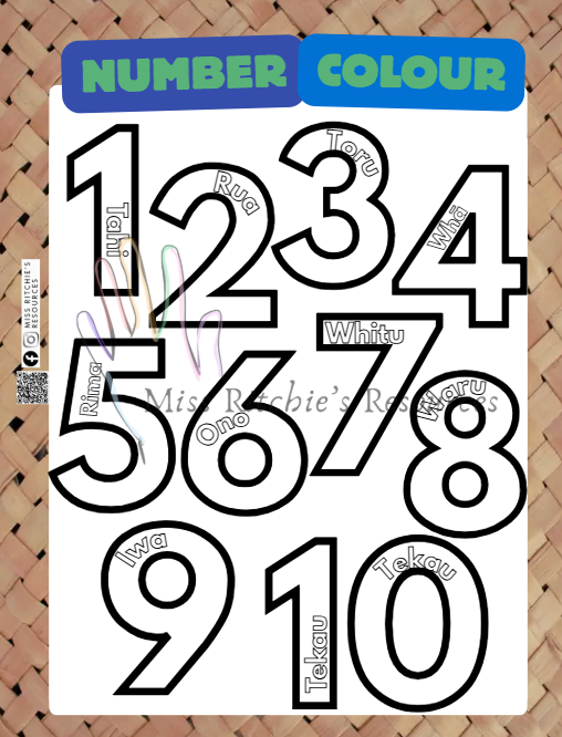 Let's learn numbers/Ngā Tau