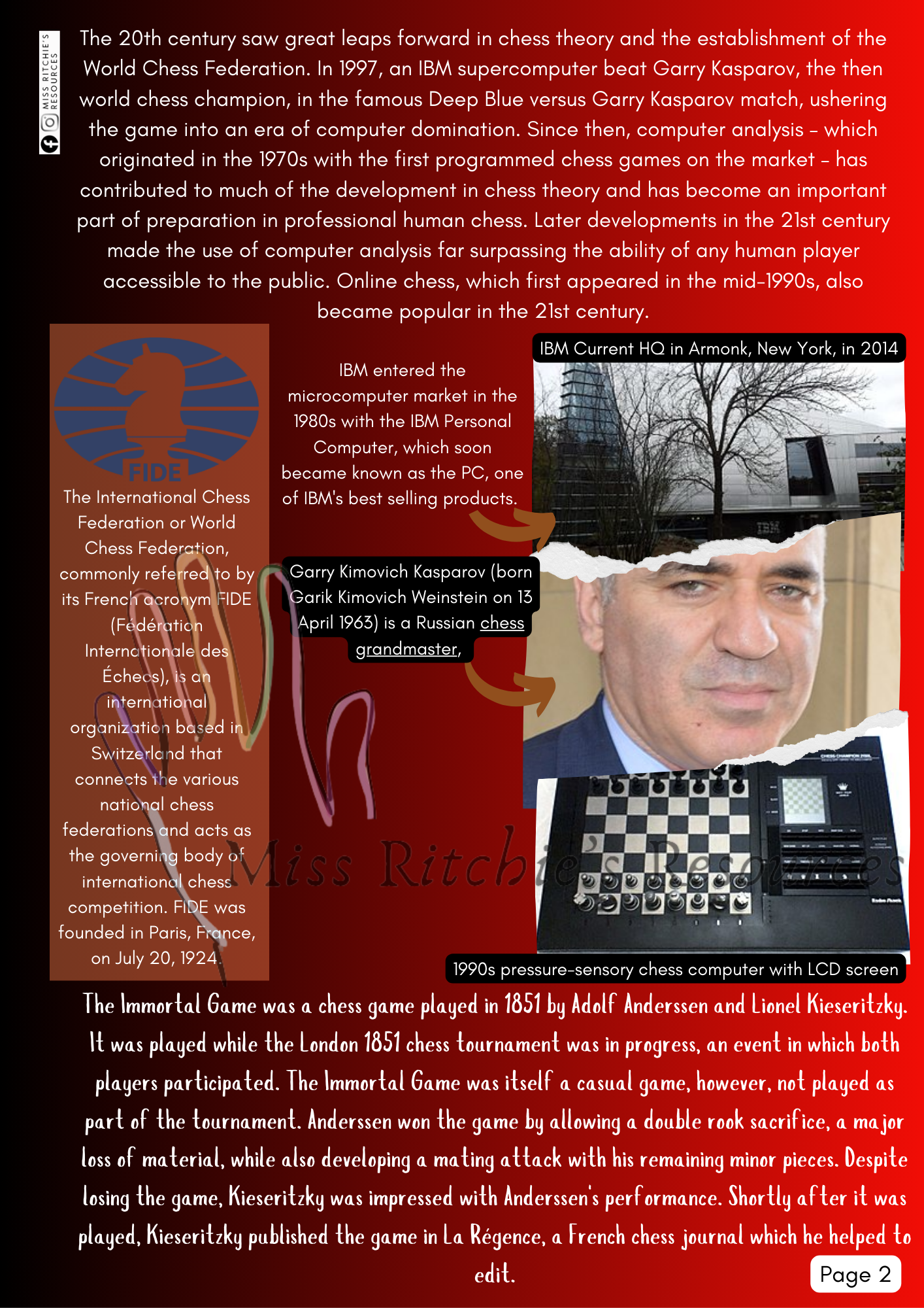 The History of Chess