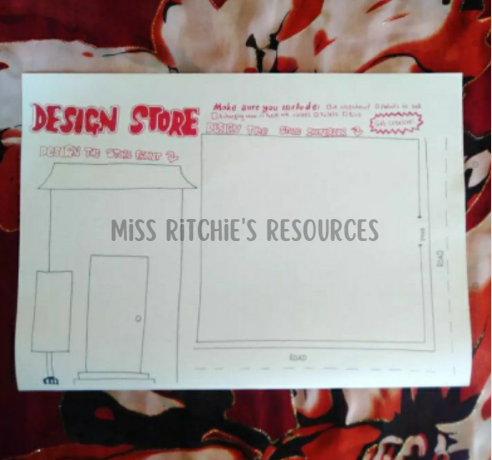 Design a store. Unique. Inspiring and engaging. This activity develops a strong ability to think critically and make insightful decisions.