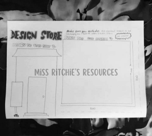 Design a store. Unique. Inspiring and engaging. This activity develops a strong ability to think critically and make insightful decisions.