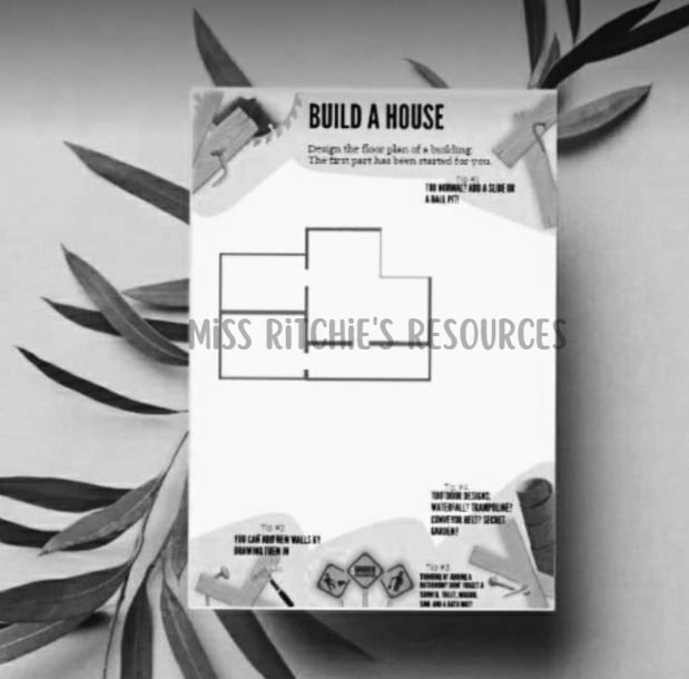 Build a house. Imaginative. Develop fine motor skills, planning and visualization skills.