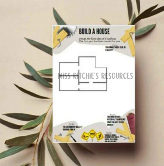 Build a house. Imaginative. Develop fine motor skills, planning and visualization skills.