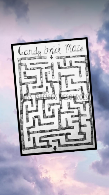 Candy brick maze