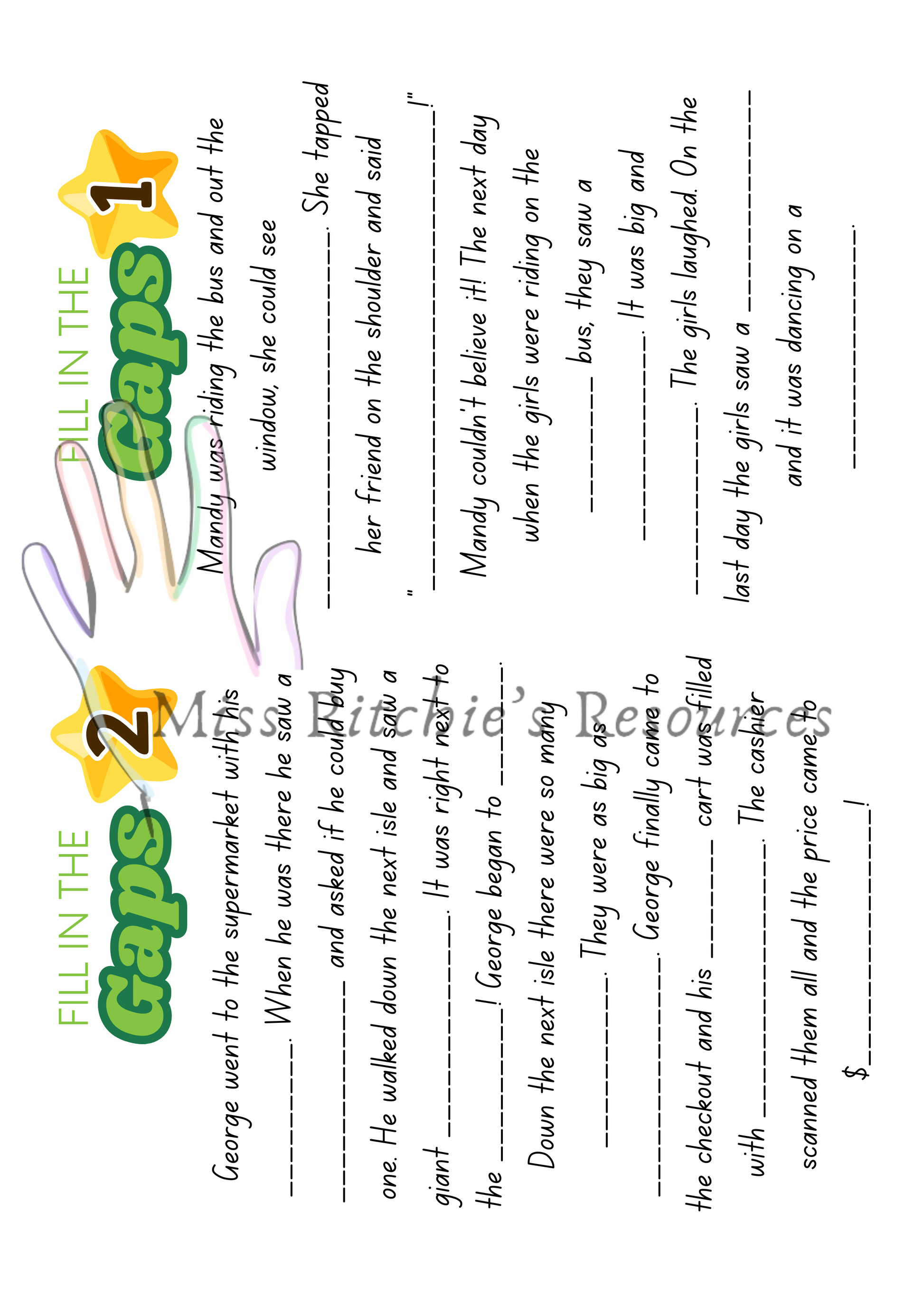 Precisely select the right adjectives and nouns to change the meaning of the text. 