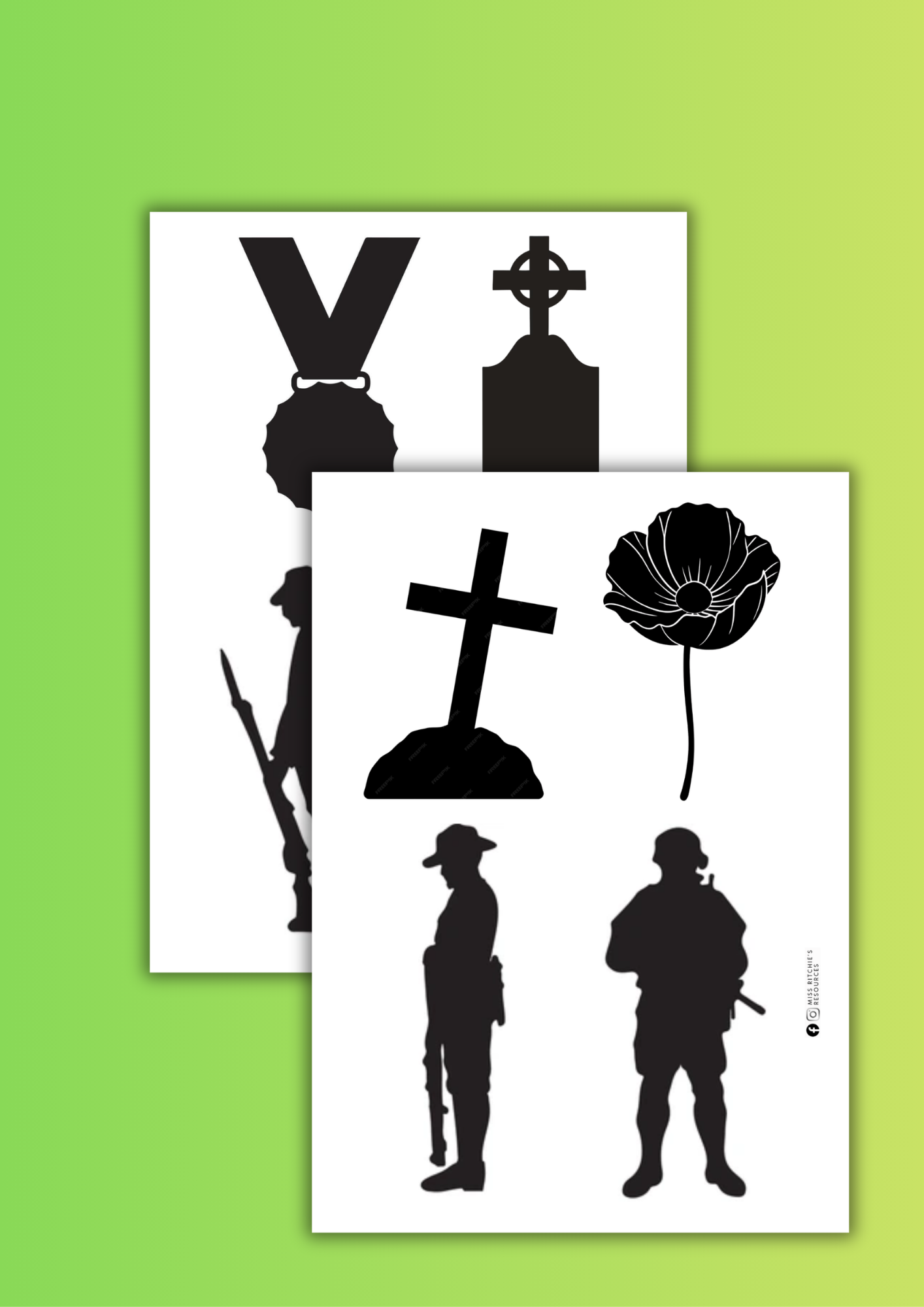 Anzac silhouette craft
