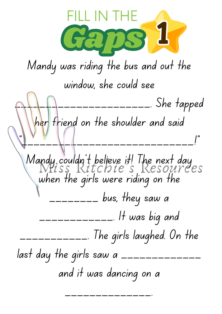 Fill in the gaps – Miss Ritchies Resources