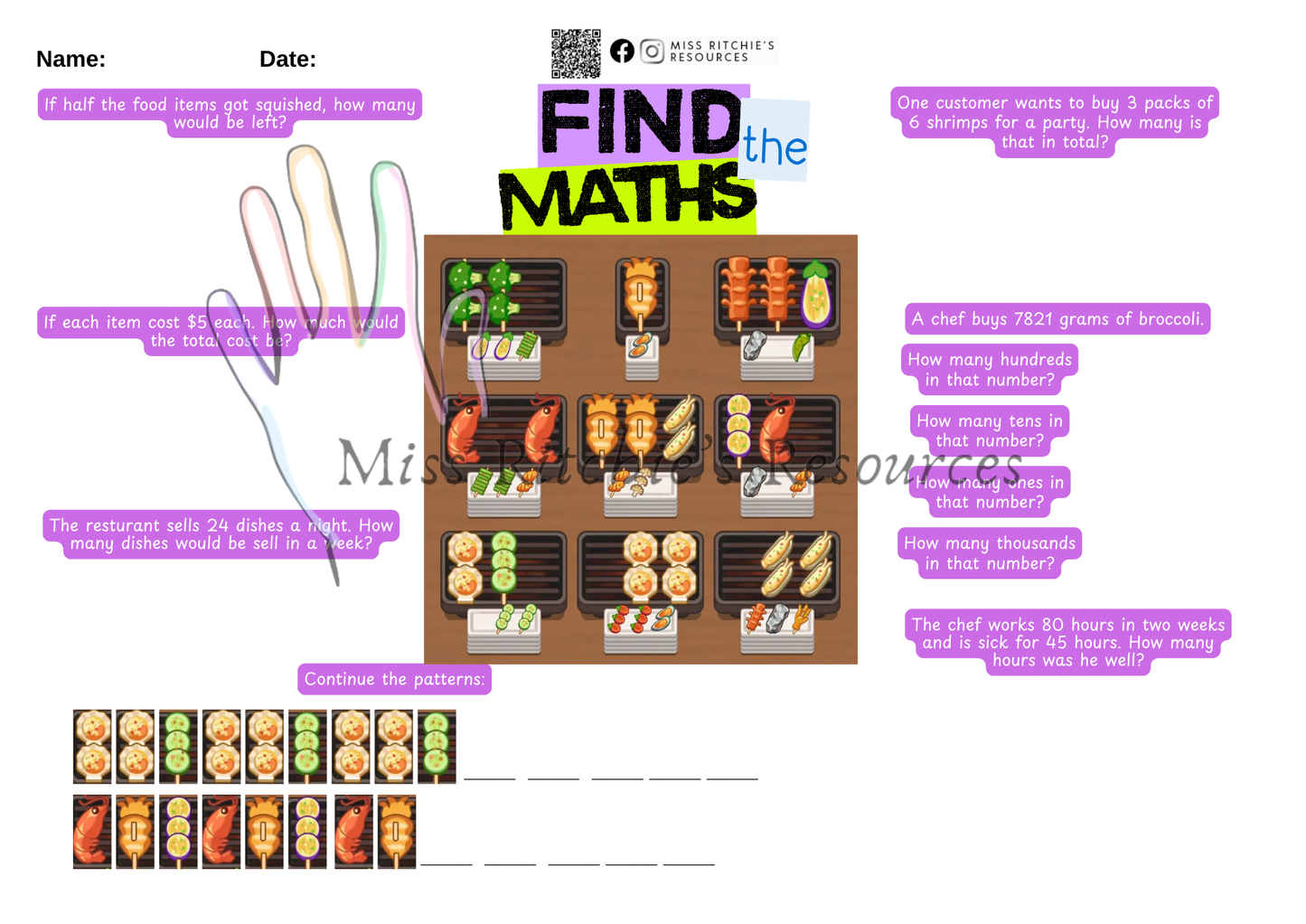 Find the math worksheets