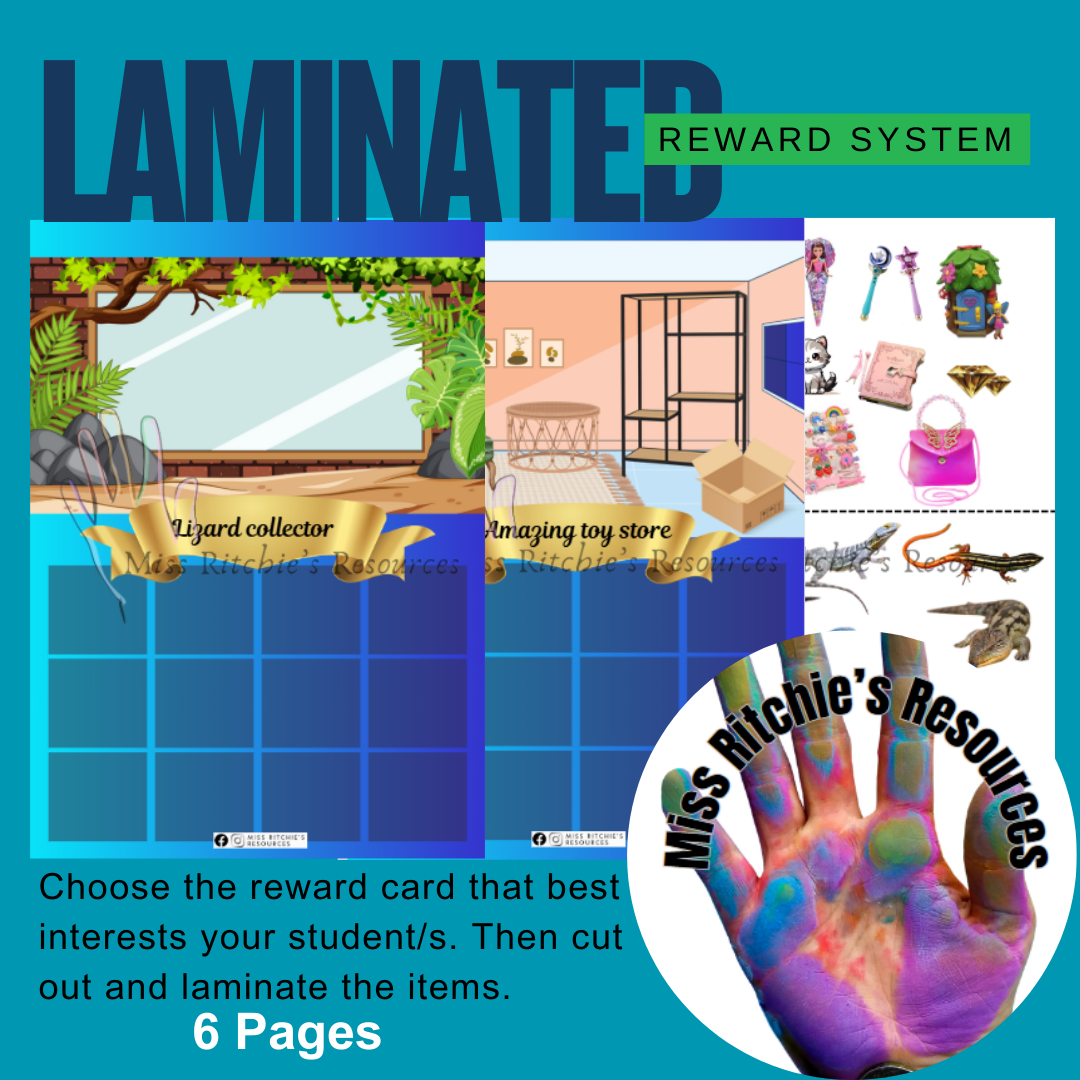 Laminated picture reward system
