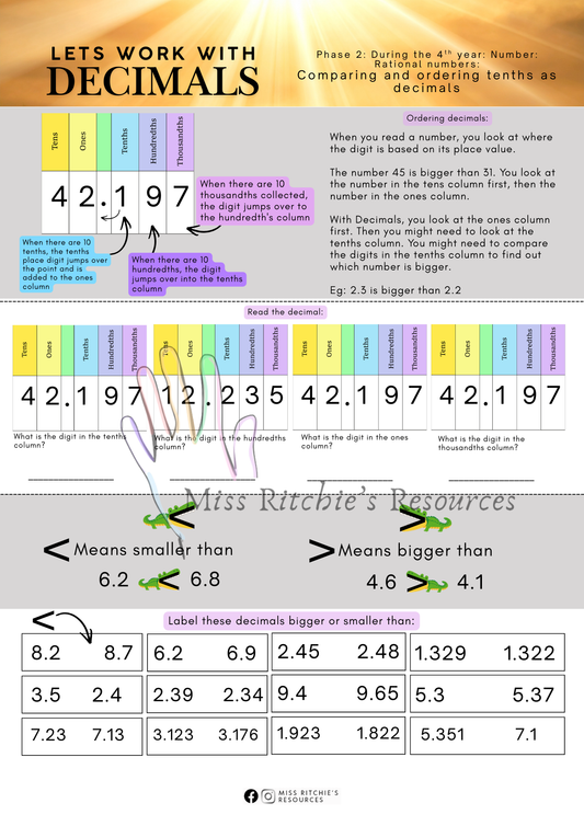 Let's work with decimals