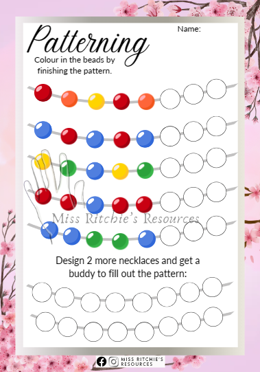 Patterning beads activity