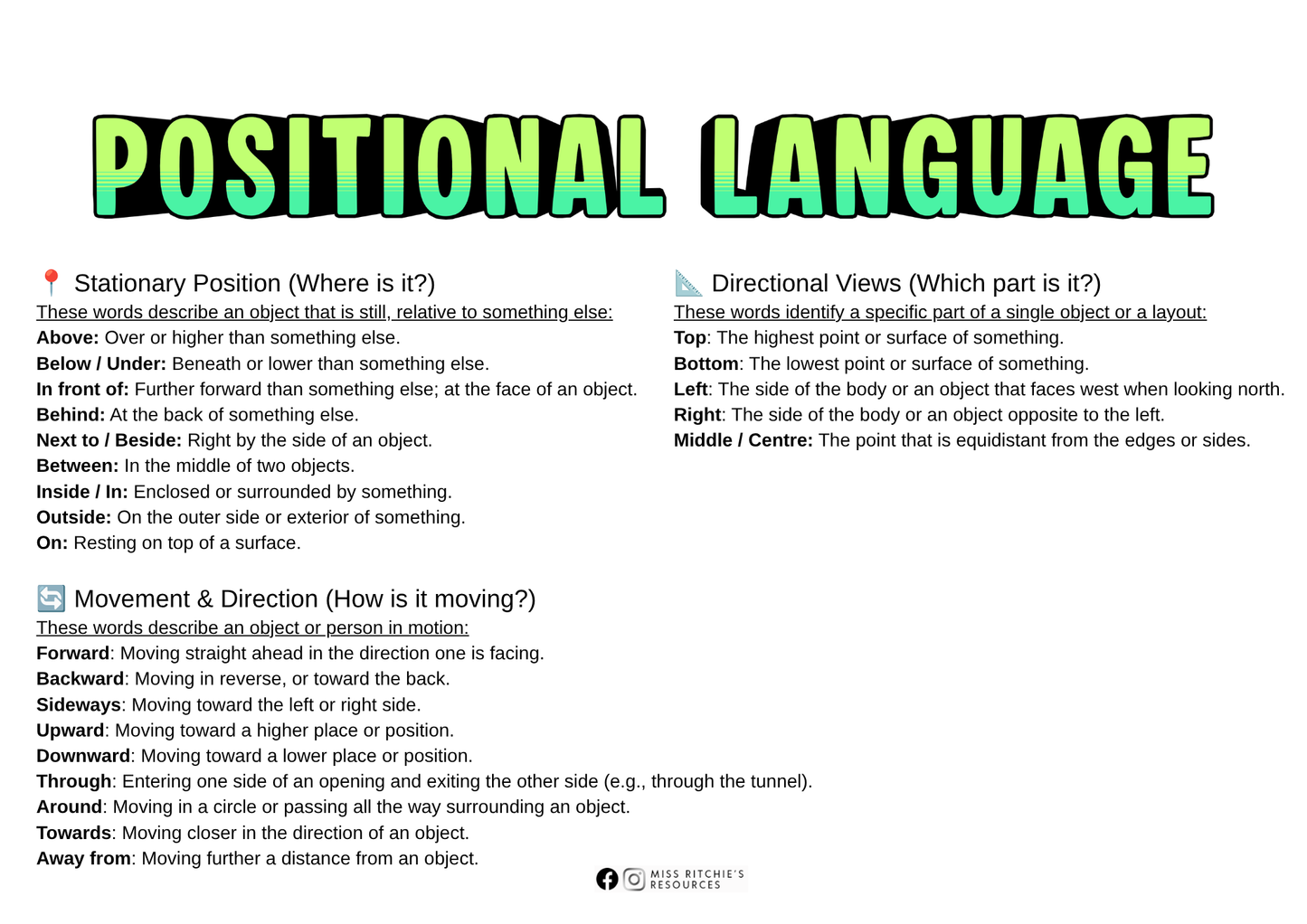 Positional Language