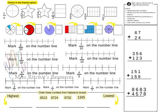 Math bundle 40+worksheets!