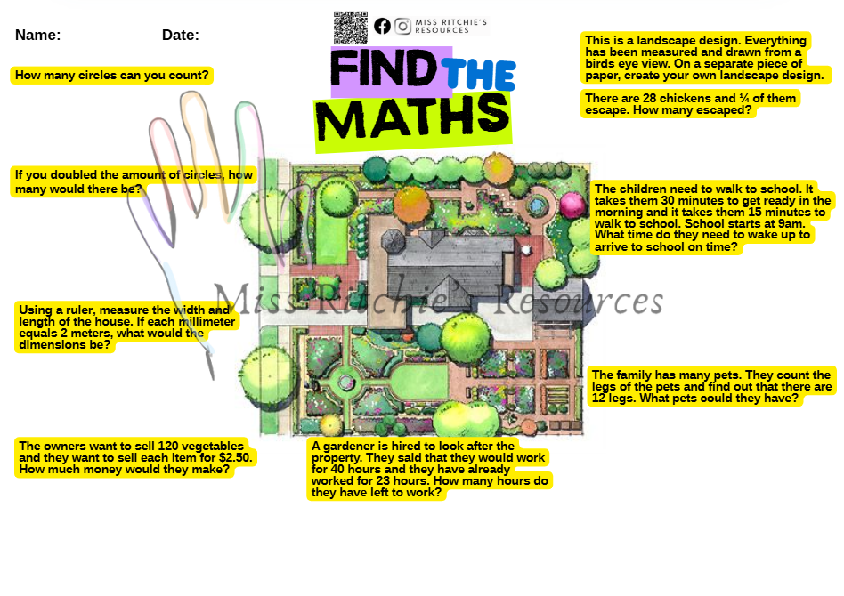 Find the math worksheets