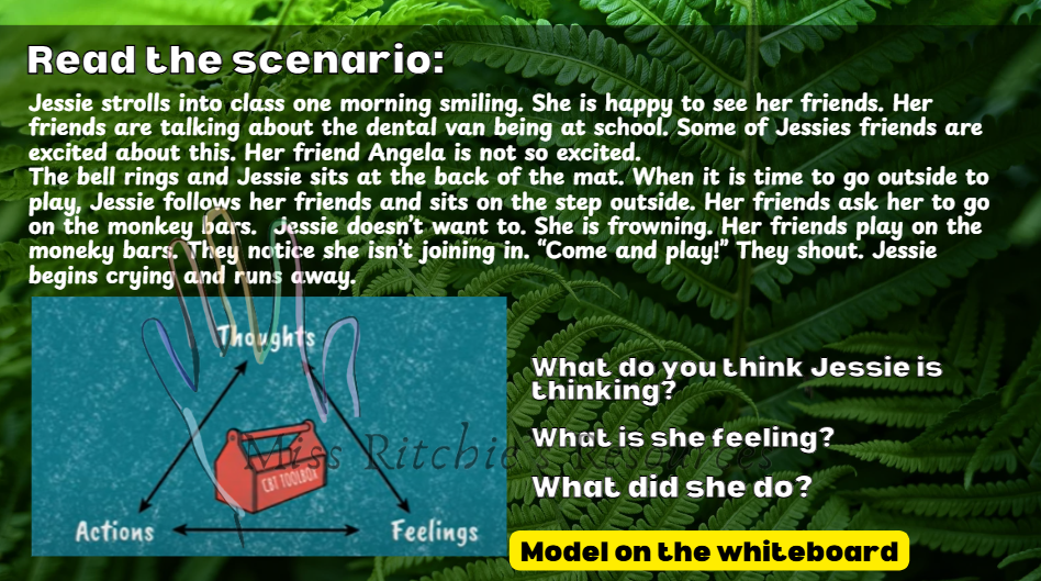 PB4L- The anger iceberg and CBT triangle (Cognitive behavioral therapy)