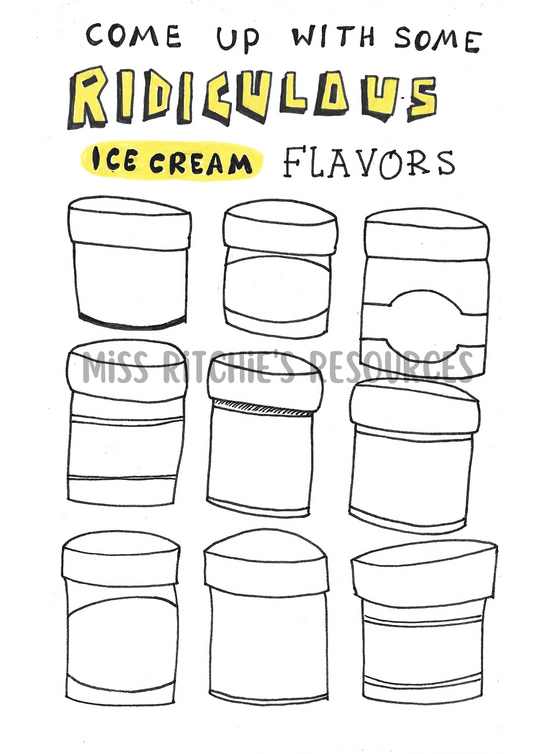 Ice-cream designer. Open-ended, creative and inspiring. This activity supports the development of a strong sense of self efficacy. 